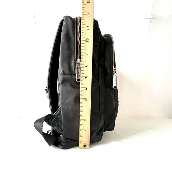 Steve Madden Black Two-Pocket Nylon Padded Backpack Bag W/ Detachable Pouch, NWT - Picture 15 of 16